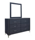 Lucinda Velvet Dark Gray Dresser - B9260-1 - Bien Home Furniture & Electronics