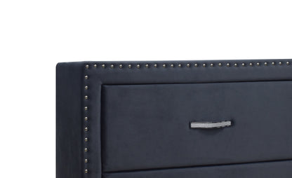 Lucinda Velvet Dark Gray Dresser - B9260-1 - Bien Home Furniture &amp; Electronics