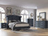 Lucinda Velvet Dark Gray Upholstered Panel Bedroom Set - SET | B9260-Q-HB | B9260-Q-FBRL | B9260-KQ-WG | B9260-2 | B9260-4 - Bien Home Furniture & Electronics