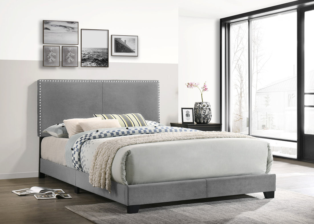 Lull Gray Full Bed - HH530GREY Full - Bien Home Furniture &amp; Electronics