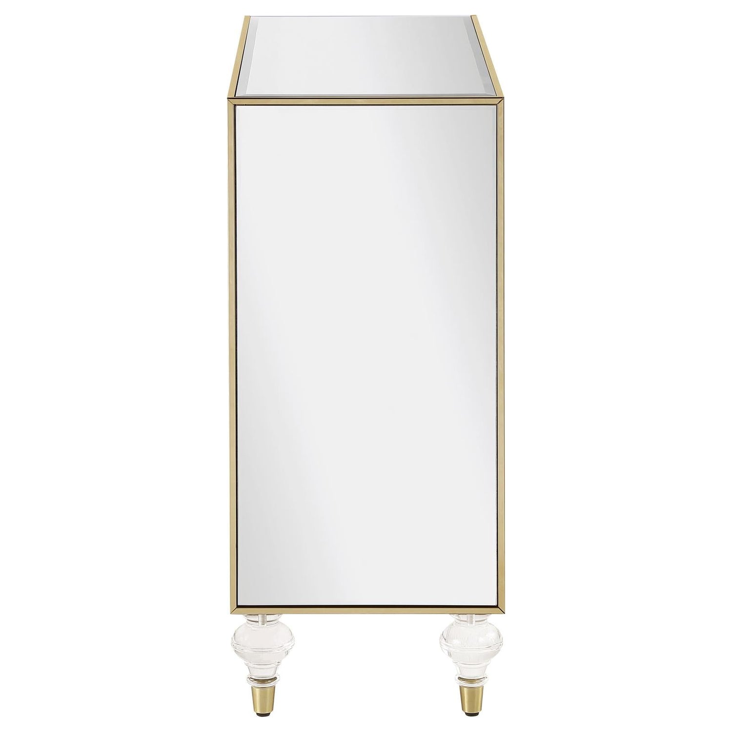 Lupin Mirror/Champagne 2-Door Accent Cabinet - 951854 - Bien Home Furniture &amp; Electronics