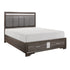 Luster Gray King Upholstered Storage Platform Bed - SET | 1505K-1 | 1505K-3EK | 1505-DW - Bien Home Furniture & Electronics