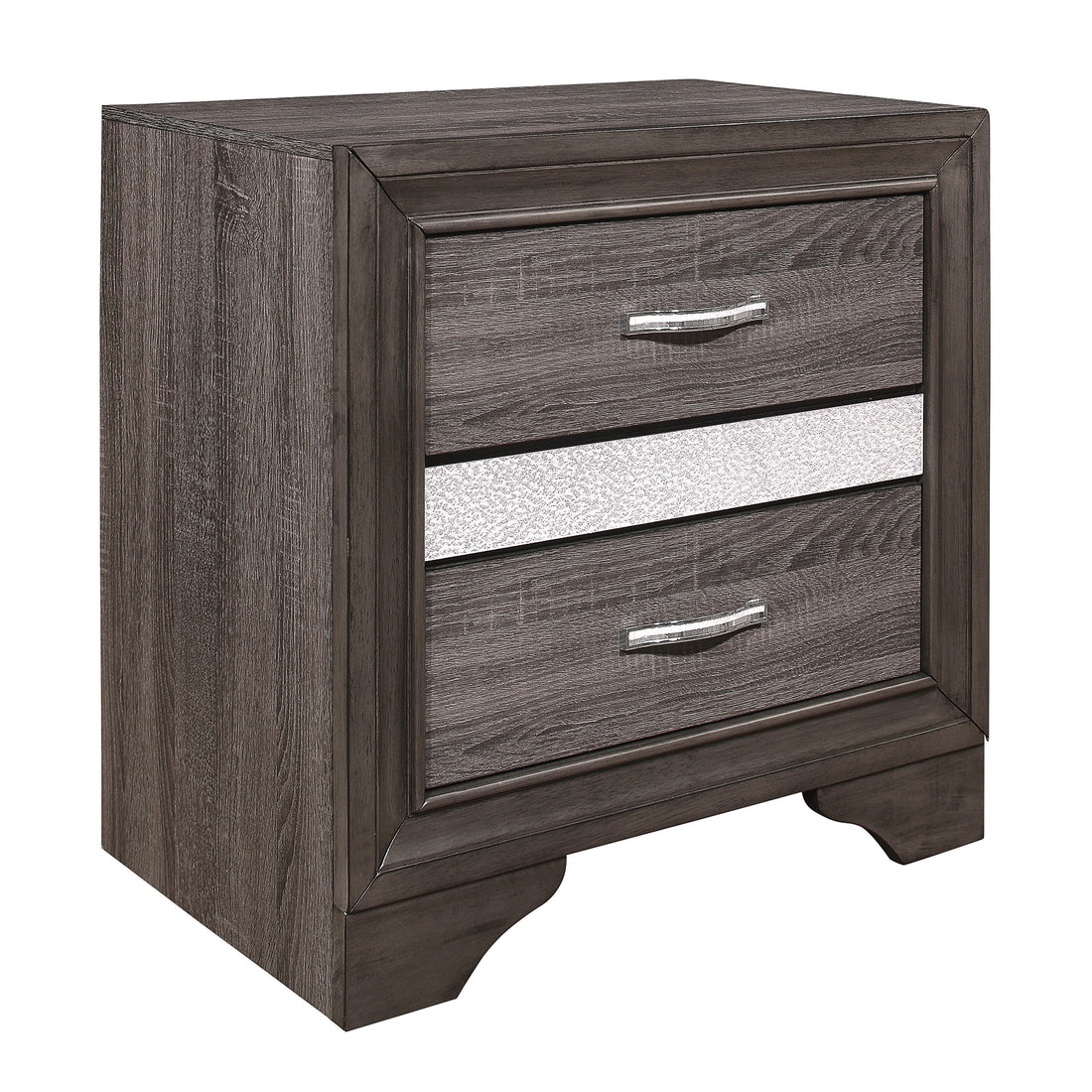 Luster Gray Nightstand - 1505-4 - Bien Home Furniture &amp; Electronics