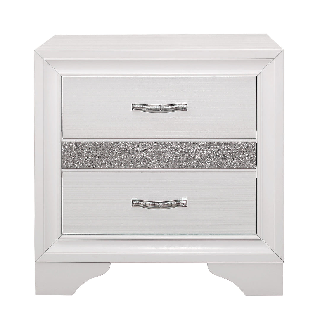 Luster White Night Stand - 1505W-4 - Bien Home Furniture & Electronics