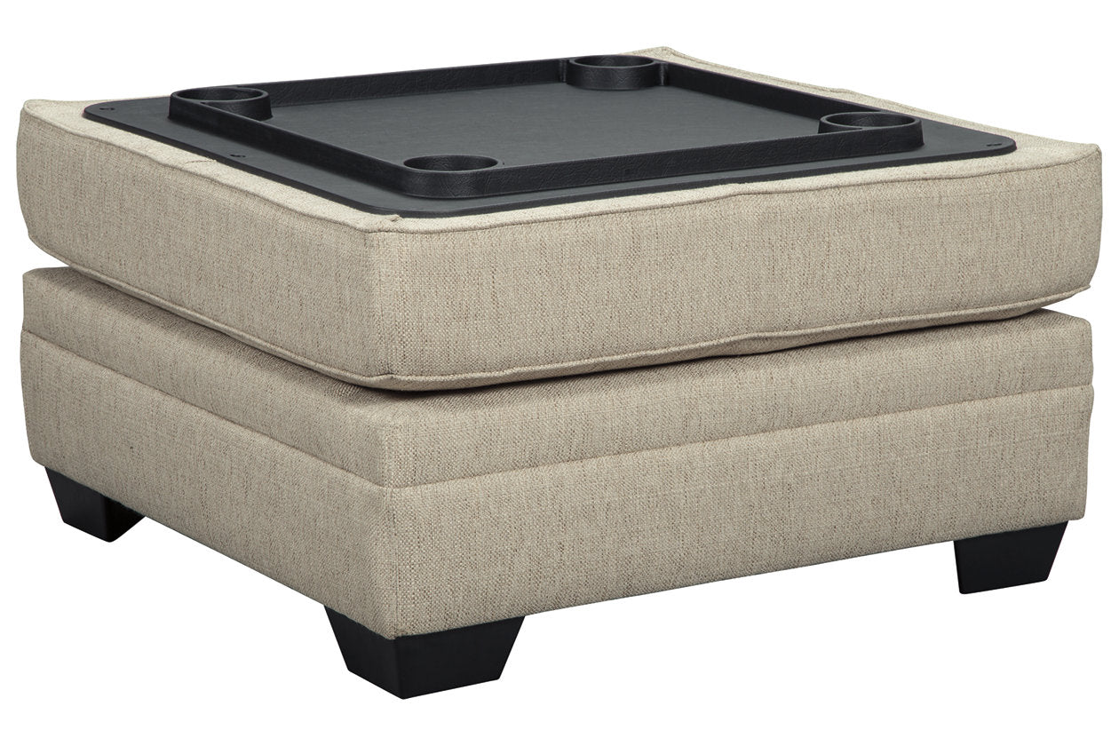 Luxora Bisque Ottoman With Storage - 5252111 - Bien Home Furniture &amp; Electronics