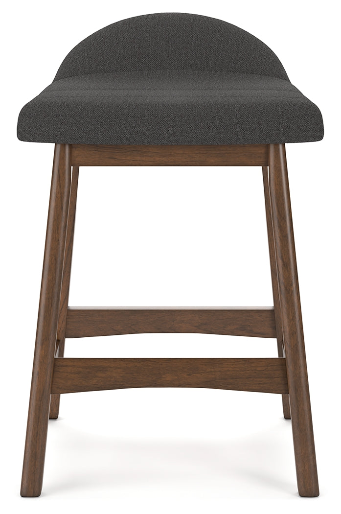 Lyncott Charcoal/Brown Counter Height Barstool, Set of 2 - D615-224 - Bien Home Furniture &amp; Electronics