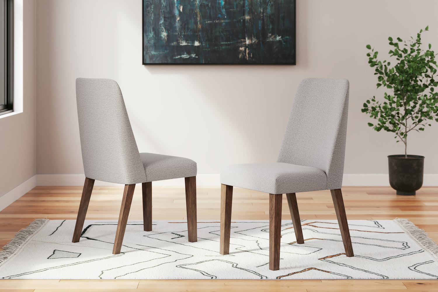 Lyncott Gray/Brown Dining Chair, Set of 2 - D615-01 - Bien Home Furniture &amp; Electronics