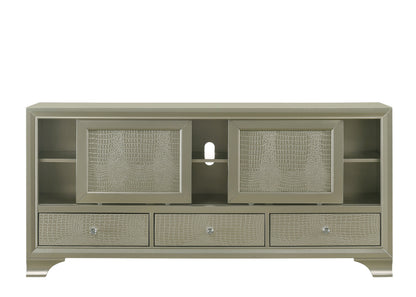 Lyssa Champagne TV Stand - B4300-7 - Bien Home Furniture &amp; Electronics
