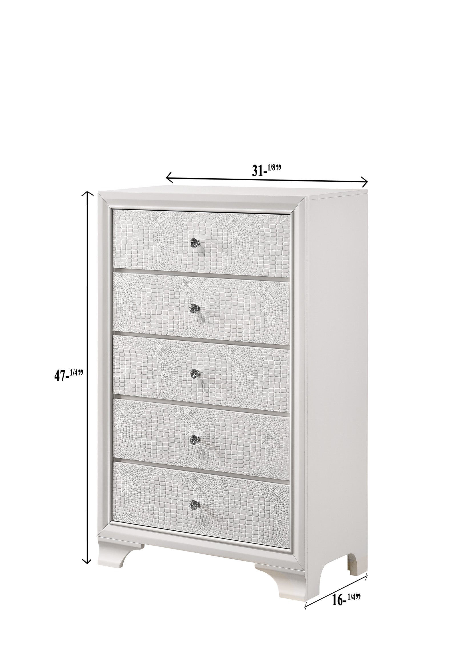 Lyssa Frost Chest - B4310-4 - Bien Home Furniture &amp; Electronics