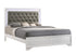 Lyssa Frost King LED Upholstered Panel Bed - SET | B4310-K-HBFB | B4310-KQ-RAIL - Bien Home Furniture & Electronics