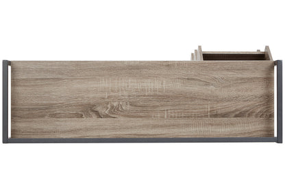Maccenet Grayish Brown/Gunmetal Shoe Rack - Z1510473 - Bien Home Furniture &amp; Electronics