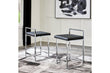 Madanere Black/Chrome Counter Height Barstool, Set of 2 - D275-624 - Bien Home Furniture & Electronics