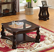 Madison Brown 3-Piece Coffee Table Set - SET | 4320-04 | 4320-02(2) - Bien Home Furniture & Electronics