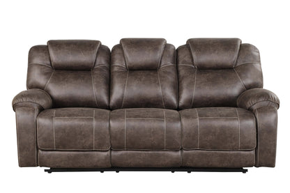 Madrid Chocolate 3-Piece Reclining Living Room Set - Madrid - Bien Home Furniture &amp; Electronics