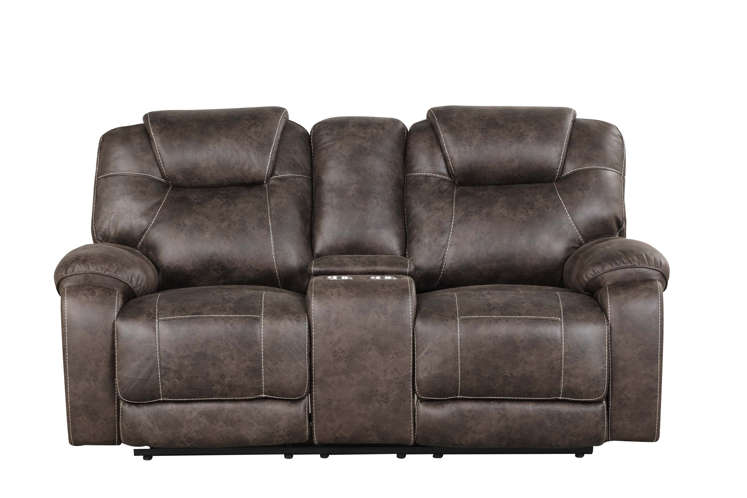 Madrid Chocolate 3-Piece Reclining Living Room Set - Madrid - Bien Home Furniture &amp; Electronics