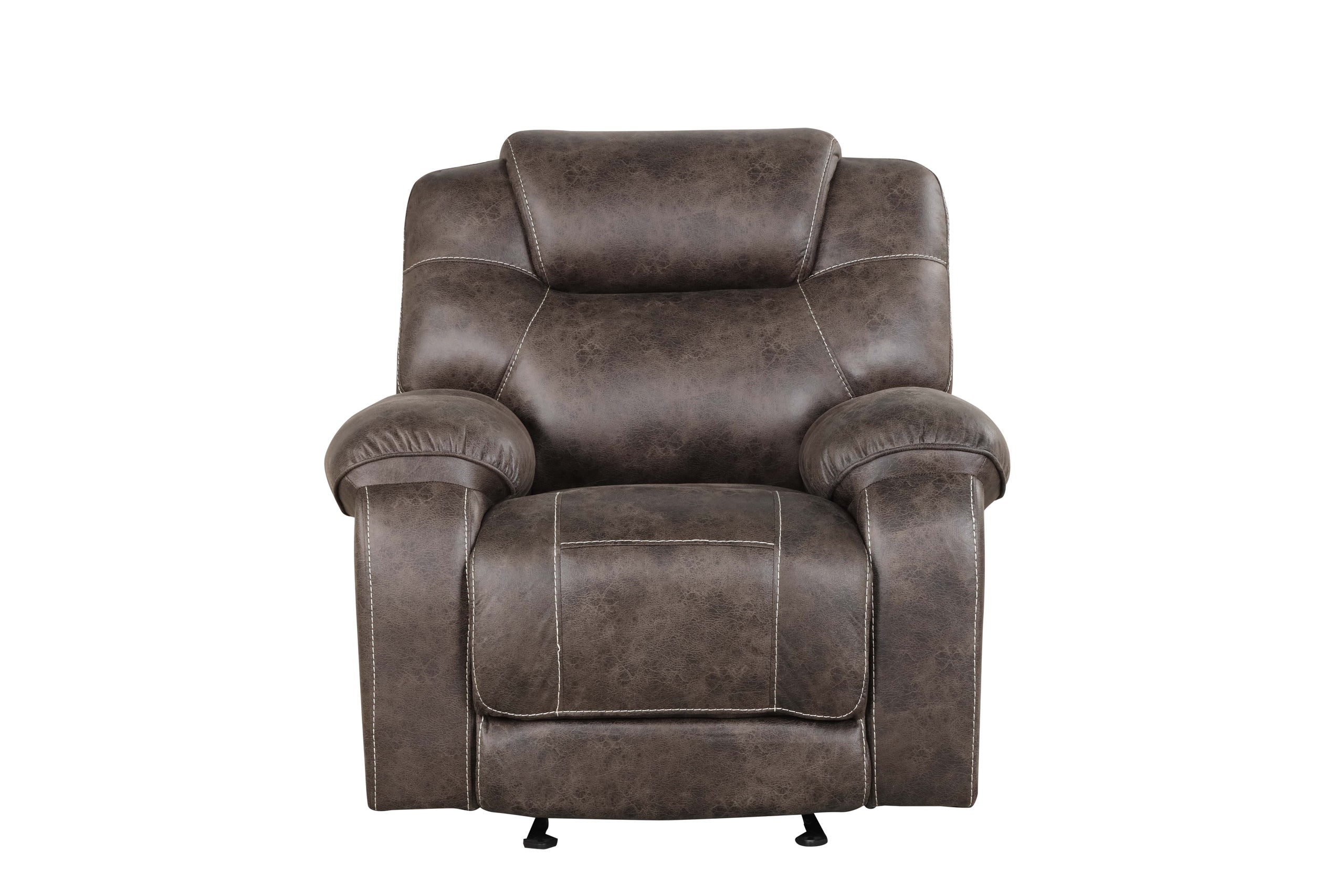 Madrid Chocolate 3-Piece Reclining Living Room Set - Madrid - Bien Home Furniture &amp; Electronics