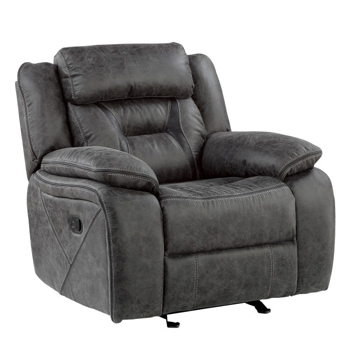 Madrona Hill Gray Glider Reclining Chair - 9989GY-1 - Bien Home Furniture &amp; Electronics