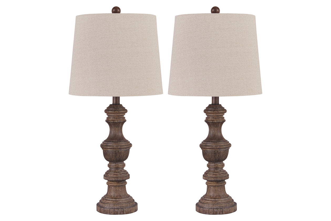 Magaly Brown Table Lamp, Set of 2 - L276024 - Bien Home Furniture &amp; Electronics
