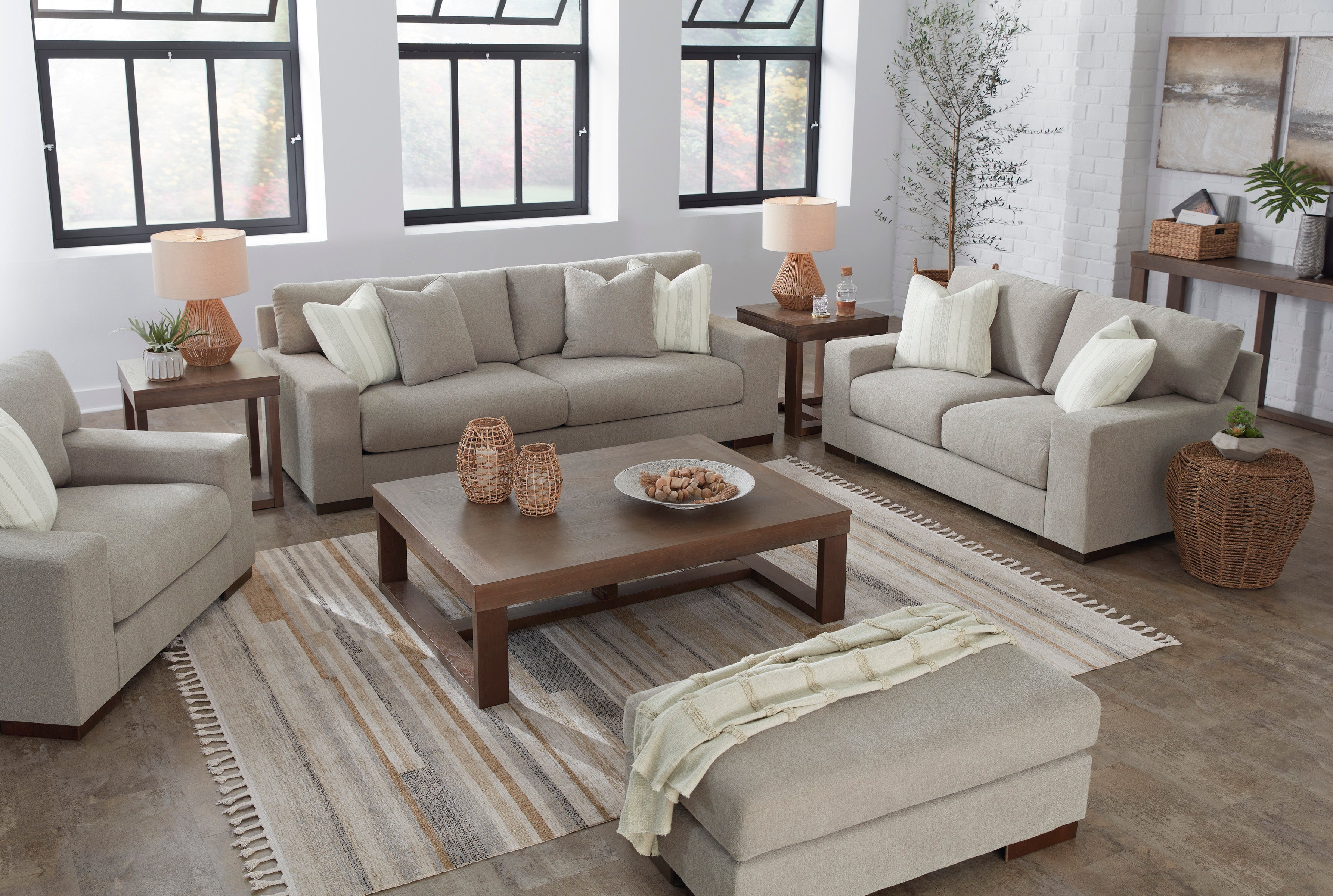 Maggie Flax Living Room Set - SET | 5200438 | 5200435 - Bien Home Furniture &amp; Electronics