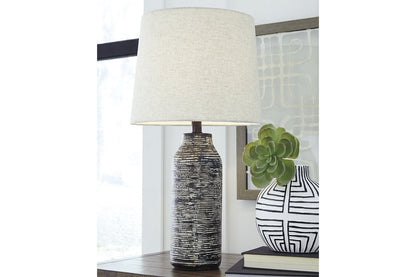 Mahima Black/White Table Lamp, Set of 2 - L235584 - Bien Home Furniture &amp; Electronics