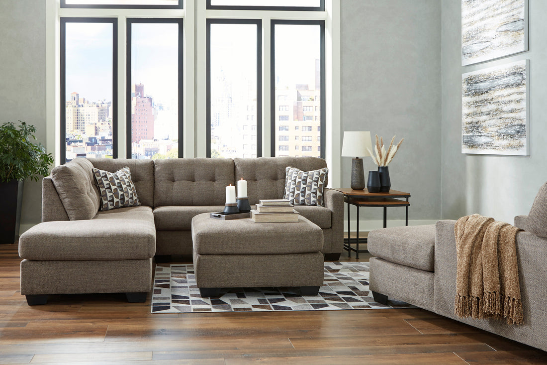 Mahoney Chocolate LAF Sectional - SET | 3100516 | 3100567 - Bien Home Furniture & Electronics