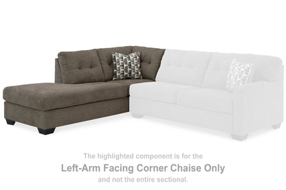 Mahoney Chocolate Left-Arm Facing Corner Chaise - 3100516 - Bien Home Furniture &amp; Electronics