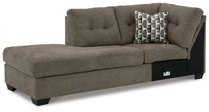 Mahoney Chocolate Left-Arm Facing Corner Chaise - 3100516 - Bien Home Furniture &amp; Electronics