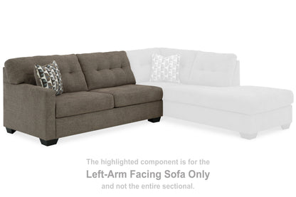 Mahoney Chocolate Left-Arm Facing Sofa - 3100566 - Bien Home Furniture &amp; Electronics