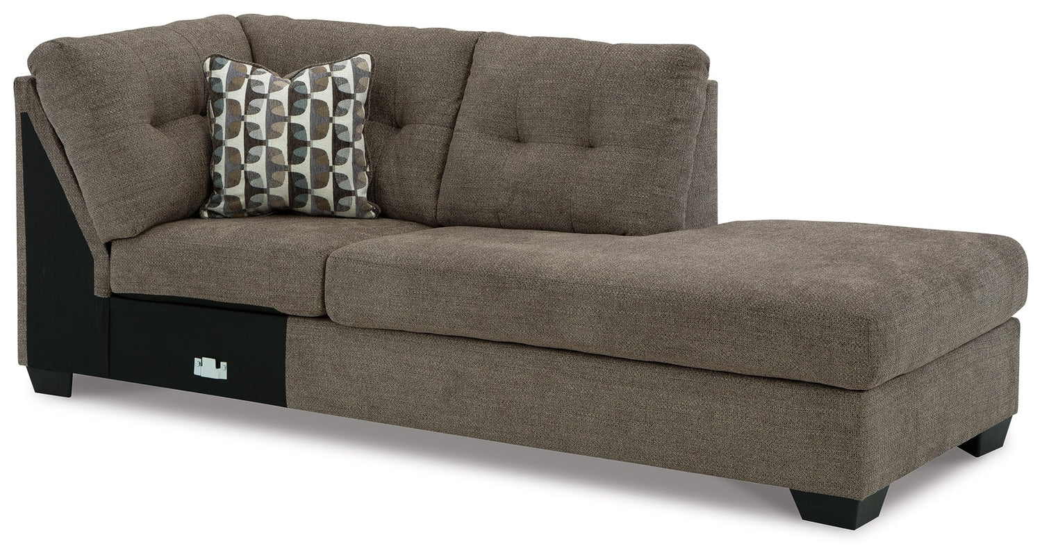 Mahoney Chocolate Right-Arm Facing Corner Chaise - 3100517 - Bien Home Furniture &amp; Electronics