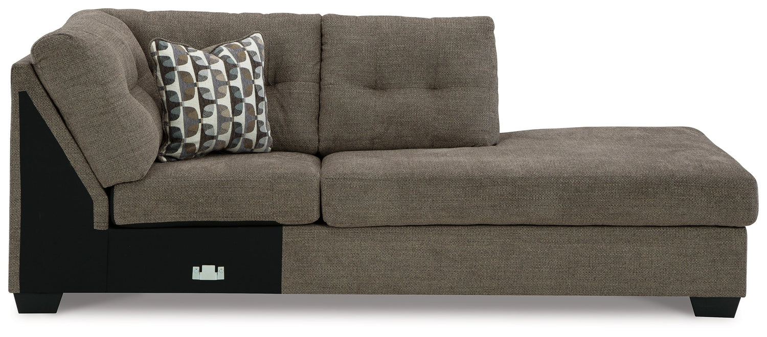 Mahoney Chocolate Right-Arm Facing Corner Chaise - 3100517 - Bien Home Furniture &amp; Electronics
