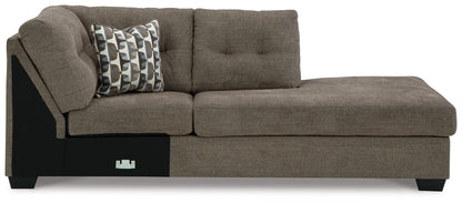 Mahoney Chocolate Right-Arm Facing Corner Chaise - 3100517 - Bien Home Furniture &amp; Electronics