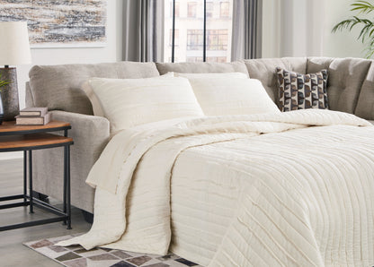 Mahoney Pebble Left-Arm Facing Full Sofa Sleeper - 3100410 - Bien Home Furniture &amp; Electronics