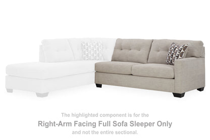 Mahoney Pebble Right-Arm Facing Full Sofa Sleeper - 3100483 - Bien Home Furniture &amp; Electronics