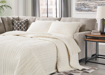 Mahoney Pebble Right-Arm Facing Full Sofa Sleeper - 3100483 - Bien Home Furniture &amp; Electronics