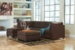 Maier Walnut LAF Sectional - SET | 4522116 | 4522167 - Bien Home Furniture & Electronics