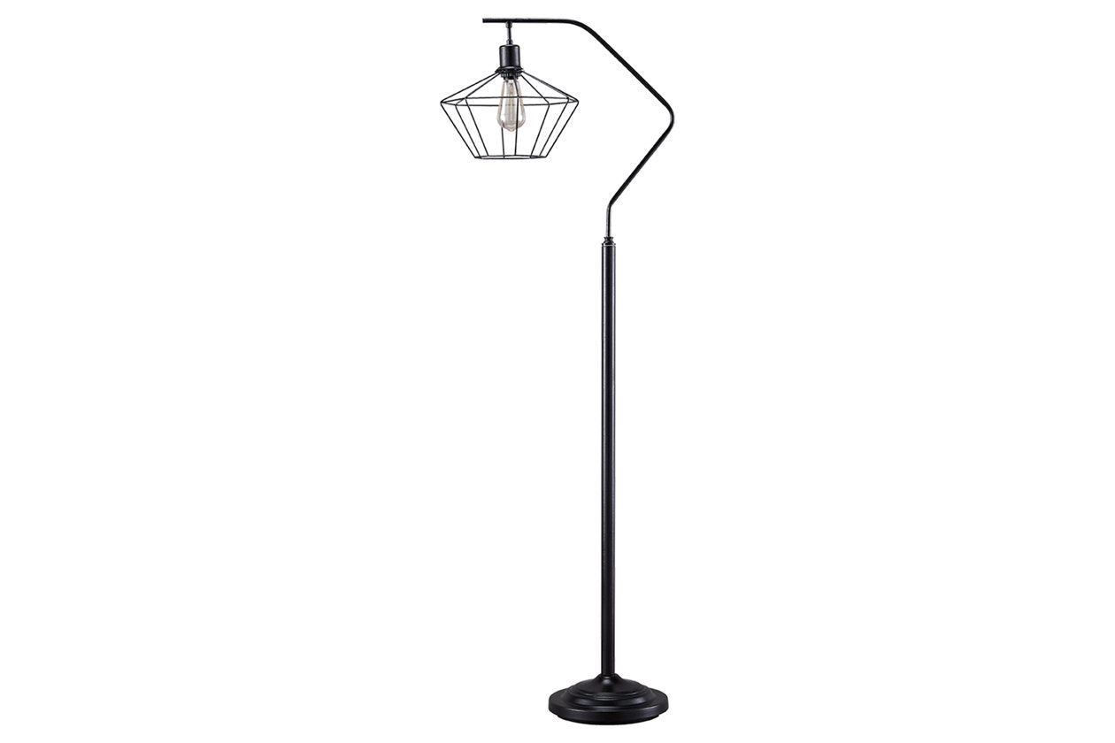 Makeika Black Floor Lamp - L207181 - Bien Home Furniture &amp; Electronics