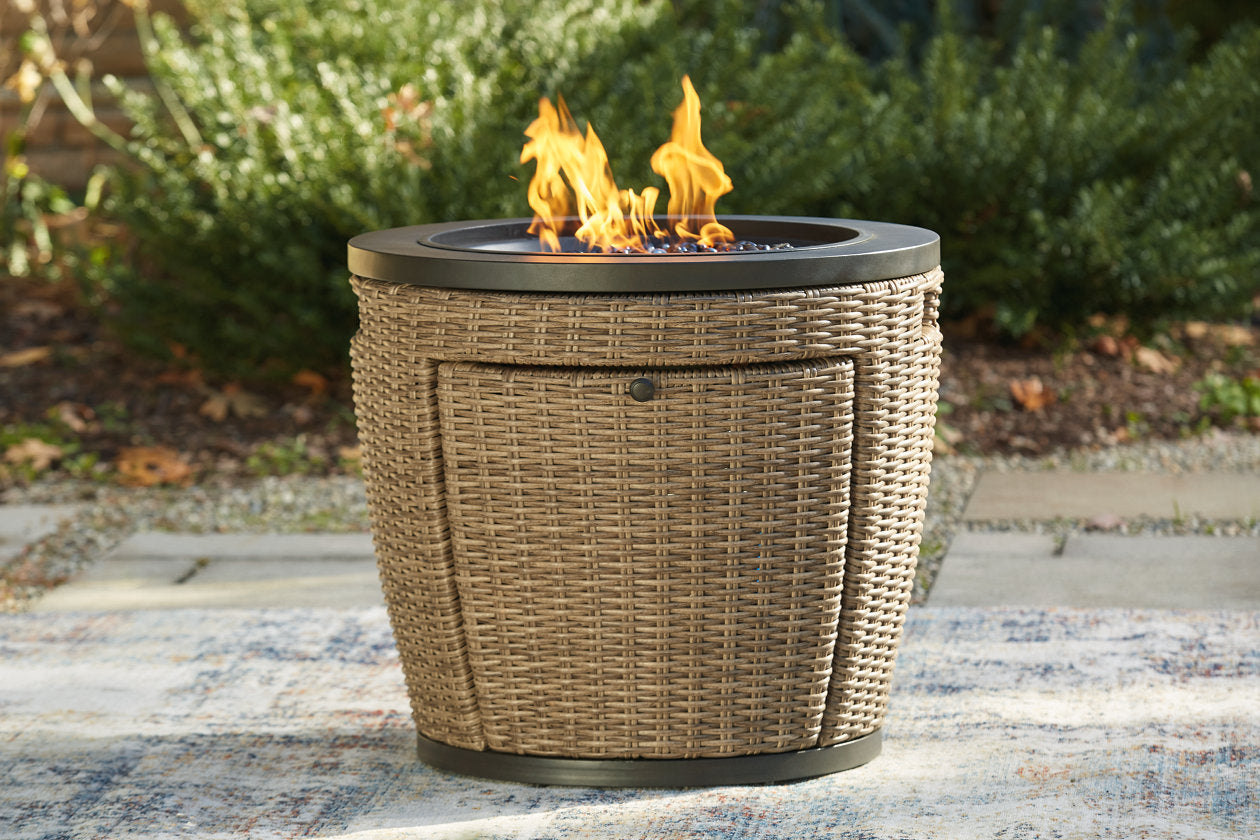 Malayah Brown Fire Pit - P042-776 - Bien Home Furniture &amp; Electronics