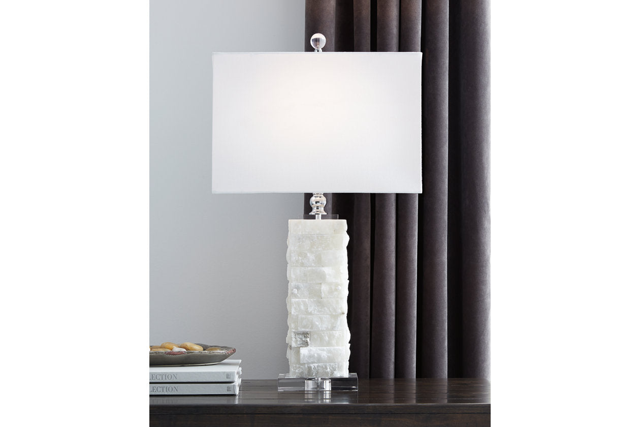 Malise White Table Lamp - L429014 - Bien Home Furniture &amp; Electronics