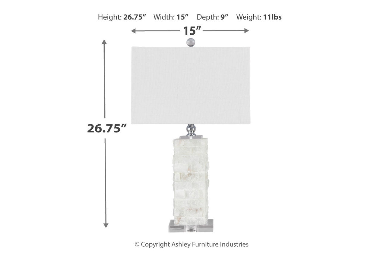 Malise White Table Lamp - L429014 - Bien Home Furniture &amp; Electronics