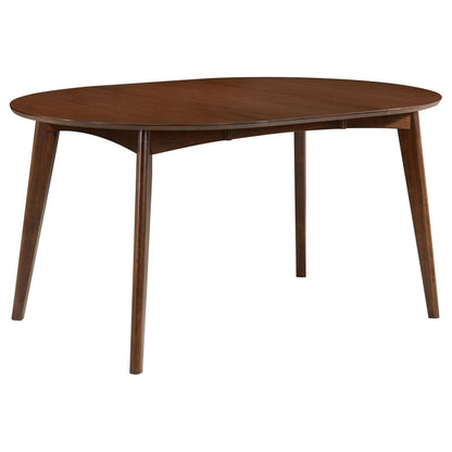 Malone 5-Piece Dining Room Set Dark Walnut/Black - 105361-S5 - Bien Home Furniture &amp; Electronics