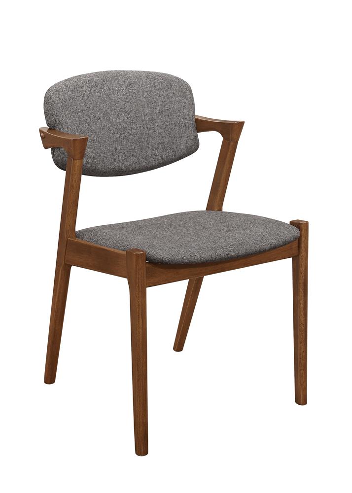 Malone Gray/Dark Walnut Dining Side Chairs, Set of 2 - 105352 - Bien Home Furniture & Electronics