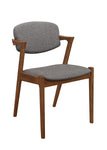 Malone Gray/Dark Walnut Dining Side Chairs, Set of 2 - 105352 - Bien Home Furniture & Electronics