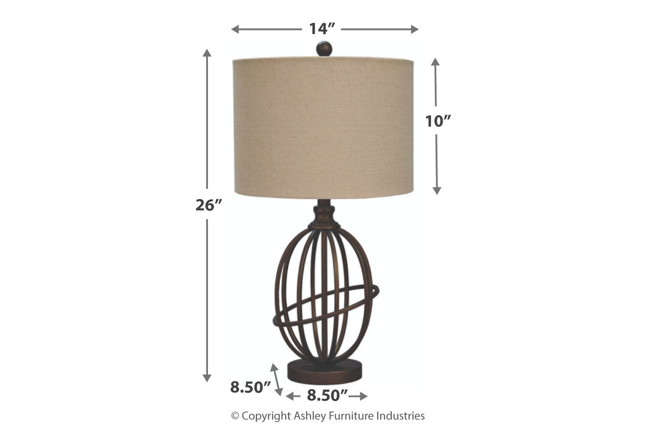 Manasa Dark Brown Table Lamp - L204164 - Bien Home Furniture &amp; Electronics