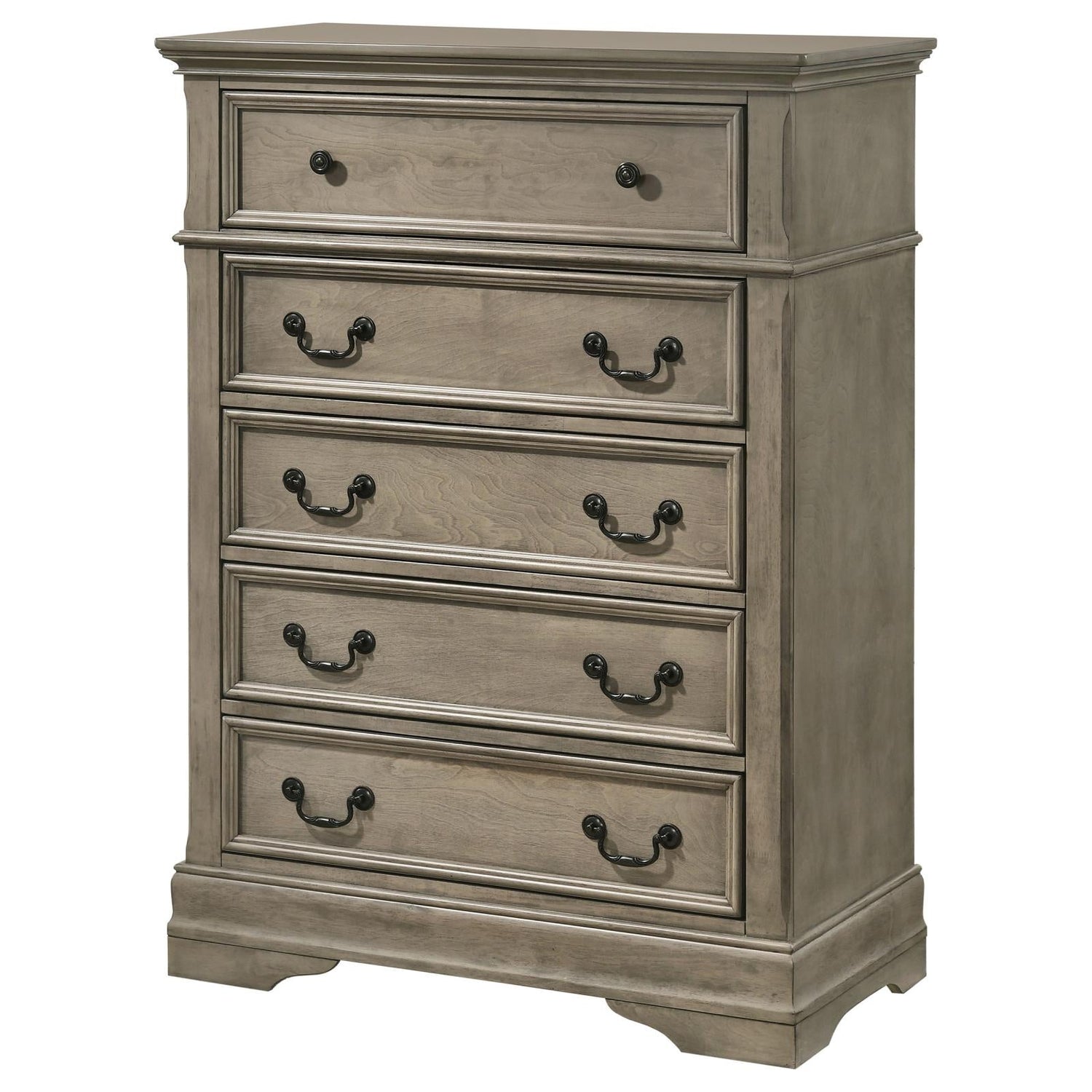 Manchester Wheat 5-Drawer Chest - 222895 - Bien Home Furniture &amp; Electronics