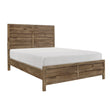 Mandan Weathered Pine Full Panel Bed - SET | 1910F-1 | 1910F-2 | 1910T-3 - Bien Home Furniture & Electronics