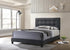 Mapes Tufted Upholstered Eastern King Bed Charcoal - 305746KE - Bien Home Furniture & Electronics