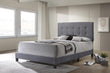 Mapes Tufted Upholstered Eastern King Bed Gray - 305747KE - Bien Home Furniture & Electronics