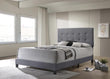 Mapes Tufted Upholstered Queen Bed Gray - 305747Q - Bien Home Furniture & Electronics