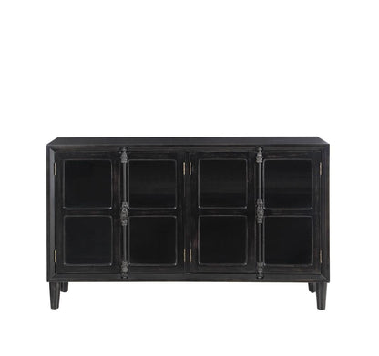 Mapleton Black 4-Door Accent Cabinet - 950780 - Bien Home Furniture &amp; Electronics