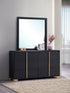 Marceline 6-drawer Dresser with Mirror Black - 222833M - Bien Home Furniture & Electronics